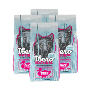 Ibero Cold Press Dog Starter/Puppy Duck&Turkey – 4x3kg