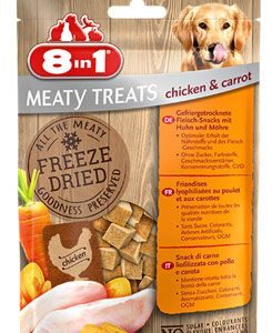 Pochoutka 8in1 Meaty Treats FD Chicken/Carrots 50g