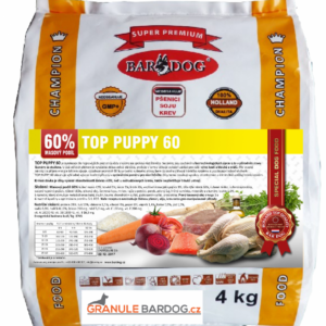 Granule Bardog Lisované granule za studena Top Puppy 60 – 4 kg