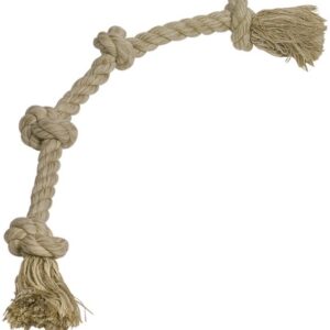 Nobby hračka pro psy lano hnědé 4x uzel 260g 60cm