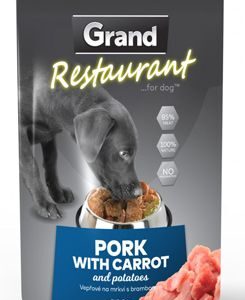 GRAND kaps. deluxe pes Restaur. 100% vepřov, mrkv 300g