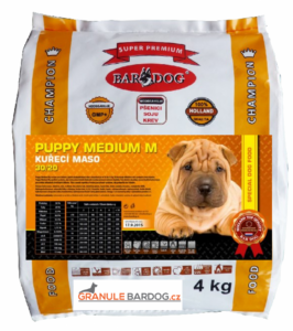Superprémiové granule Bardog Puppy Medium M 30/20 pro střední štěňata, 4 kg