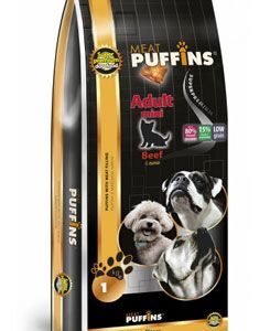 Puffins Dog Adult Mini Beef 1kg
