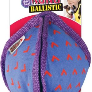 Hračka text KONG Ballistic Hide’n Treat M mix