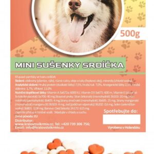 Jahodová srdíčka 400g