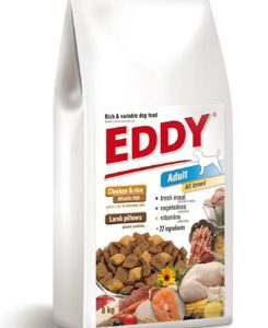 EDDY Adult All Breed kuřecí polštářky s jehněčím 8kg