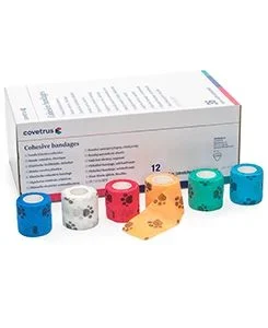 COVETRUS brand Obinadlo elast. CVET samoad.15cmx4,5m mix barev 12ks