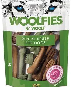 Pochoutka dentální Woolfies Dental Brush S 200g