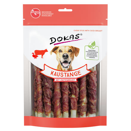 Dokas - Tyčinky z hovězí k. obalené kachním 200 g Dokas - Tyčinky z hovězí k. obalené kachním 200 g