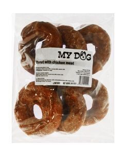 Pochoutka Donut s kuřecím masem 10cm 6ks