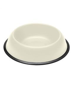 Miska kovová protiskluz MIRA KC 76 Ivory 0,9l FP