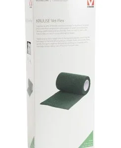 KRUUSE Obinadlo elast. Vet-Flex 5cm x 4,5m zelená Kruuse 10ks