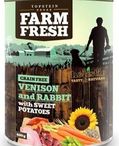 Farm Fresh Dog Venision&Rabit+Sweet Potatoes konz 800g