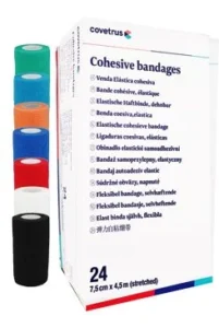 COVETRUS brand Obinadlo elast. CVET samoad.7,5cmx4,5m mix barev 24ks