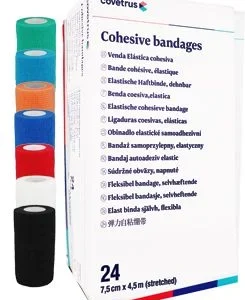 COVETRUS brand Obinadlo elast. CVET samoad.7,5cmx4,5m mix barev 24ks