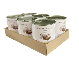 Bohemia Pet Food SIX PACK BOHEMIA Krocaní maso ve vlastní šťávě 800g