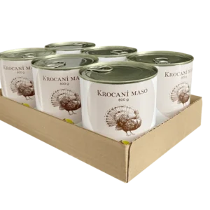 Bohemia Pet Food SIX PACK BOHEMIA Krocaní maso ve vlastní šťávě 800g