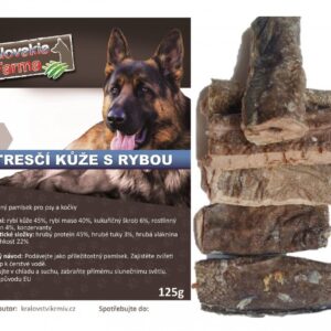 Tresčí kůže s rybou 125g