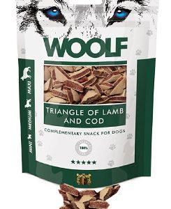 WOOLF pochoutka Lamb and Cod Triangle 100g