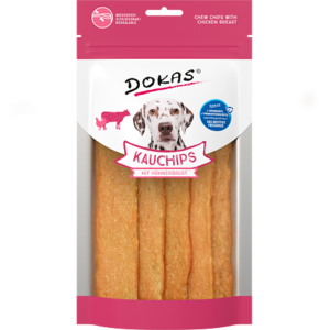 Dokas Žvýkací plátky s kuřecím masem a kolagenem 175 g