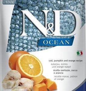 N&D OCEAN Dog GF Cod, Pumpkin & Orange Adult Medium & Maxi 12 kg