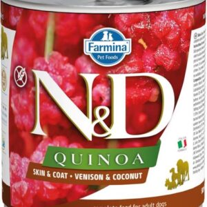 N&D QUINOA Dog konz. Venison & Coconut 285 g