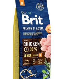 Brit Premium Dog by Nature Junior M 15kg