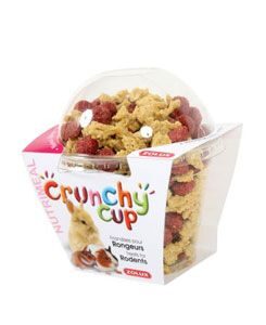 Pochoutka CRUNCHYCUP mrkev/řepa pro hlodavce 130gZolux