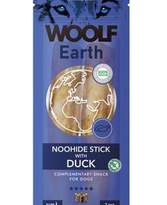 Home Woolf pochoutka Earth NOOHIDE L Sticks with Duck 85g