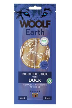 Woolf pochoutka Earth NOOHIDE L Sticks with Duck 85g Woolf pochoutka Earth NOOHIDE L Sticks with Duck 85g